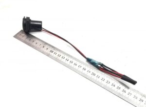 Conector electric cu cabluri, 13 cm, negru și roșu 1 Conector electric cu cabluri, 13 cm, negru și roșu