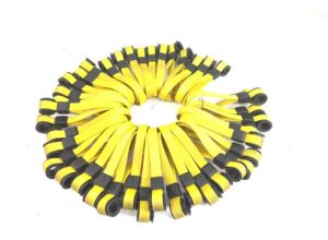 Set accesorii fixare cablu pentru siguranță, culoare galbenă 1 Set accesorii fixare cablu pentru siguranță, culoare galbenă