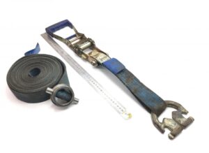 Curea cu clichet și cârlig pentru fixare marfă scania – 131010044, 131410057, 191955, 191499