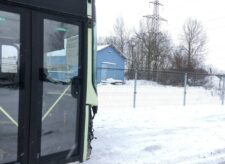Ușă laterală față dublă pentru autobuz Volvo