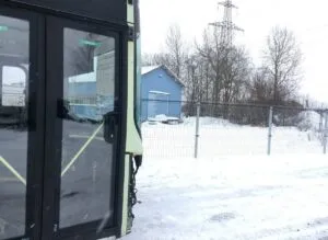 Ușă laterală față dublă pentru autobuz volvo
