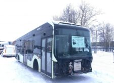 Autobuz Volvo Electric avariat