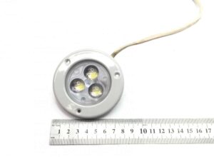 Spotlight led rotund pentru autobuz volvo, 3 becuri, alb 1 Spotlight led rotund pentru autobuz volvo, 3 becuri, alb
