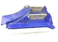 Placă de treaptă superioară completă stânga MAN albastră cu trepte metalice perforate