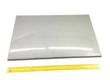 Capac compartiment de depozitare cabină dreapta DAF 1311495-12, alb, cu riglă galbenă pentru dimensiuni