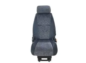 Scaun pasager pentru camioane scania, model single, tapiserie gri cu model geometric