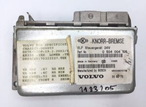 Unitate de control knorr-bremse elf steuergerät 24v pentru volvo, part no. 0 504 004 105, fabricat în germania, bosch, 311 80-73 1 Unitate de control knorr-bremse elf steuergerät 24v pentru volvo, part no. 0 504 004 105, fabricat în germania, bosch, 311 80-73