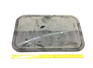 Trapa de acoperiș daf - model rectangular, culoare gri 1 Trapa de acoperiș daf – model rectangular, culoare gri