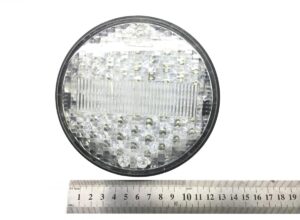 Lampa spate led circulară pentru scania, 17 cm, transparentă