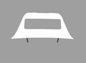 Spoiler pentru acoperișul cabinei volvo, alb, cu suporturi negre 1 Spoiler pentru acoperișul cabinei volvo, alb, cu suporturi negre