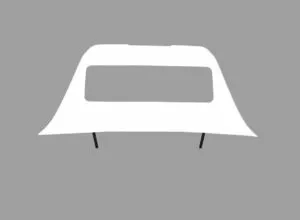 Spoiler pentru acoperișul cabinei volvo, alb, cu suporturi negre