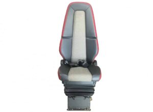 Scaun pasager single volvo, model 82398552, culoare negru și gri, cu accente roșii 1 Scaun pasager single volvo, model 82398552, culoare negru și gri, cu accente roșii