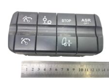 Set de comutatoare Mercedes cu funcții diverse (STOP, ASR OFF) și simboluri specifice