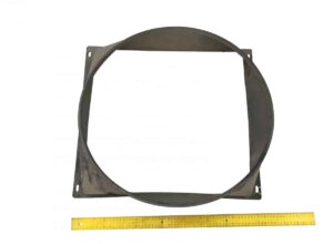 Carcasă radiator daf 1403244 – metalică, pătrată, cu gaură centrală circulară