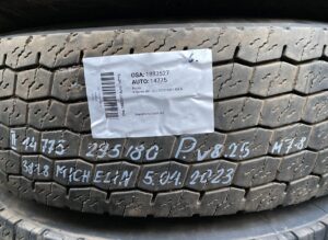 Michelin 295/80 r22. 5 p. V 8. 25 m78 5. 04. 2023 1 Michelin 295/80 r22. 5 p. V 8. 25 m78 5. 04. 2023