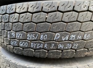 Roată scania 295/80 r22. 5 225×9 225×8. 25 m8. 9 g18 goodyear 04. 2023