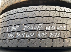 Roată scania 295/80r22. 5 v8. 25 mt-8 dunlop 04. 04. 2023