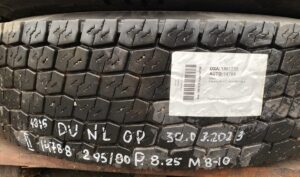 Roată scania 295/80r22. 5 – 225×9 225×8. 25, dot 4815, dunlop, 30. 03. 2021