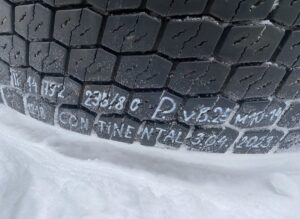 Roată scania 235/80r22. 5 continental 3. 04. 2023