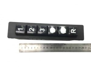 Comutator selector de viteze scania cu butoane numerice 1, 2, 3 și r, cod 1755719-41
