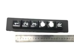 Comutator selector de viteze scania cu butoane numerice 1, 2, 3 și r, cod 1755719-41