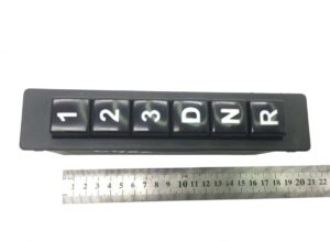 Comutator selector de viteze pentru scania cu butoane numerice și literale (1, 2, 3, d, n, r)