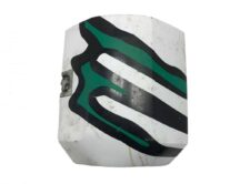 Colț cabină dreapta față Renault 5000936536 - Alb cu decor negru și verde
