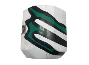 Colț cabină dreapta față renault 5000936536 - alb cu decor negru și verde 1 Colț cabină dreapta față renault 5000936536 – alb cu decor negru și verde