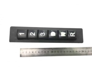 Comutator selector de viteze scania cu butoane numerotate 1, 2, 3, d, n, r 1 Comutator selector de viteze scania cu butoane numerotate 1, 2, 3, d, n, r