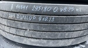 Roată man 295/80 r22. 5 225×9 225×8. 25 dunlop 9. 10. 23