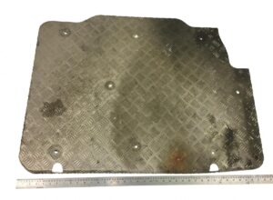 Placă metalică pentru protecție toba de eșapament scania 2262608/2106469
