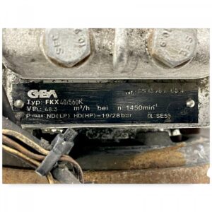 Compresor ac volvo, tip gea fkx40/560k, 48. 3 m³/h, 19/28 bar, 1450 min