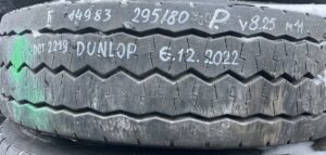 Roată dunlop 295/80r22. 5 dot 2219 volvo 8. 25 mm 1 Roată dunlop 295/80r22. 5 dot 2219 volvo 8. 25 mm