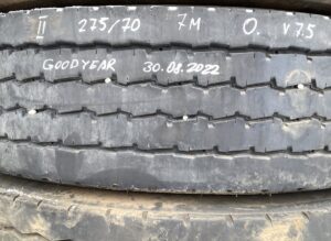 Roată goodyear 275/70 r22. 5 volvo, data 30. 08. 2022 1 Roată goodyear 275/70 r22. 5 volvo, data 30. 08. 2022