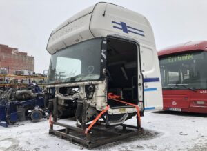 Cabină de camion scania cr19h completă pentru reparații sau piese de schimb