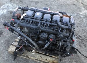 Motor scania 6 cilindri în linie diesel complet assemblat, second-hand