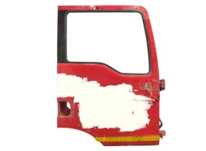 Carcasa ușii dreapta man roșie, uzată, cu zonă vopsită în alb 1 Carcasa ușii dreapta man roșie, uzată, cu zonă vopsită în alb