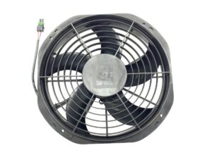 Ventilator de răcire auto cu grilaj de protecție și conector electric
