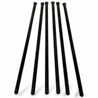 Tije metalice negre pentru mecanisme Solaris (set 6 bucăți)
