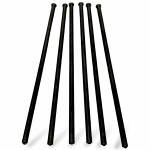 Tije metalice negre pentru mecanisme solaris (set 6 bucăți)