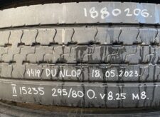 Roată Scania 295/80R22.5 15235 DU NLOP V8.25 M8