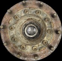 Flanșă roată ax secundar dreapta cu disc frână Scania