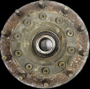 Butuc roată ax secundar cu frână de disc stânga pentru scania 1 Butuc roată ax secundar cu frână de disc stânga pentru scania