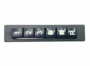 Comutator selector de viteze scania cu butoane numerotate 1, 2, 3 și r 1 Comutator selector de viteze scania cu butoane numerotate 1, 2, 3 și r