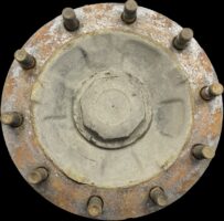 Butuc roată dreapta ax secundar frână cu disc Volvo (85107750, 85111448, 85111791, 85114470, 3092710, 7485114470, 3988838, 21024206, 21116569)