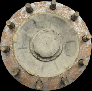 Butuc roată dreapta ax secundar frână cu disc volvo (85107750, 85111448, 85111791, 85114470, 3092710, 7485114470, 3988838, 21024206, 21116569)