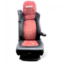 Scaun pasager DAF cu tapițerie roșu-negru