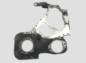 Placă de distribuție motor auto metalică uzată 1 Placă de distribuție motor auto metalică uzată