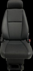 Scaun pasager single pentru scania – model negru cu tetieră