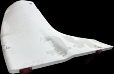 Spoiler lateral cabină dreapta sus Scania 1497956-11 - Alb, cu lumină integrată